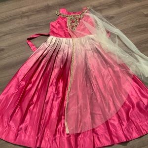 Big girls designer long gown